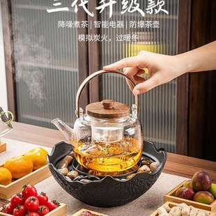 2025新款围炉煮茶套装家用室内全套电陶炉烤火炉陶壶罐罐煮茶器具