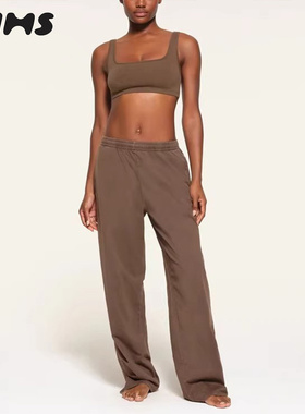 SKIMS HIRE OUTDOOR Jersey Pant松紧运动休闲裤宽松纯棉家居裤女