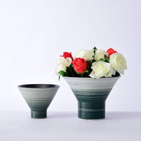 新中式台面漩涡陶瓷花瓶摆件家居客厅玄关装饰品简约样板间摆设,鲜花速递/花卉仿真/绿植园艺,花瓶,淘宝优惠券,粉丝福利购,淘宝优惠卷