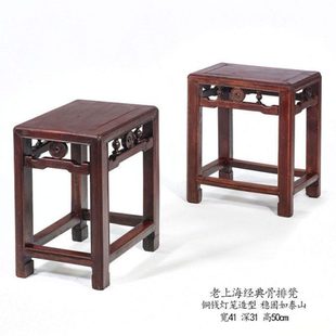 老上海骨排凳茶艺会所餐厅老家具方凳家用矮凳老式收藏老记忆摆设