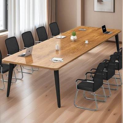 办公会议桌长桌子简约现代会议室培训工作台长条小型洽谈桌椅组合