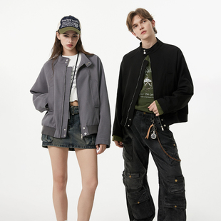夹克衫 LA潮酷美式 休闲外套男2025新款 短款 复古机能风夹克男女同款
