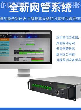 24BDZA d厂直供1550nm EDFA光纤放大器8口输出WD M家 光放大器