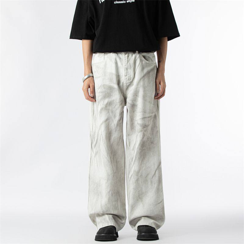 NO48巴黎风美式高街潮牌牛仔裤