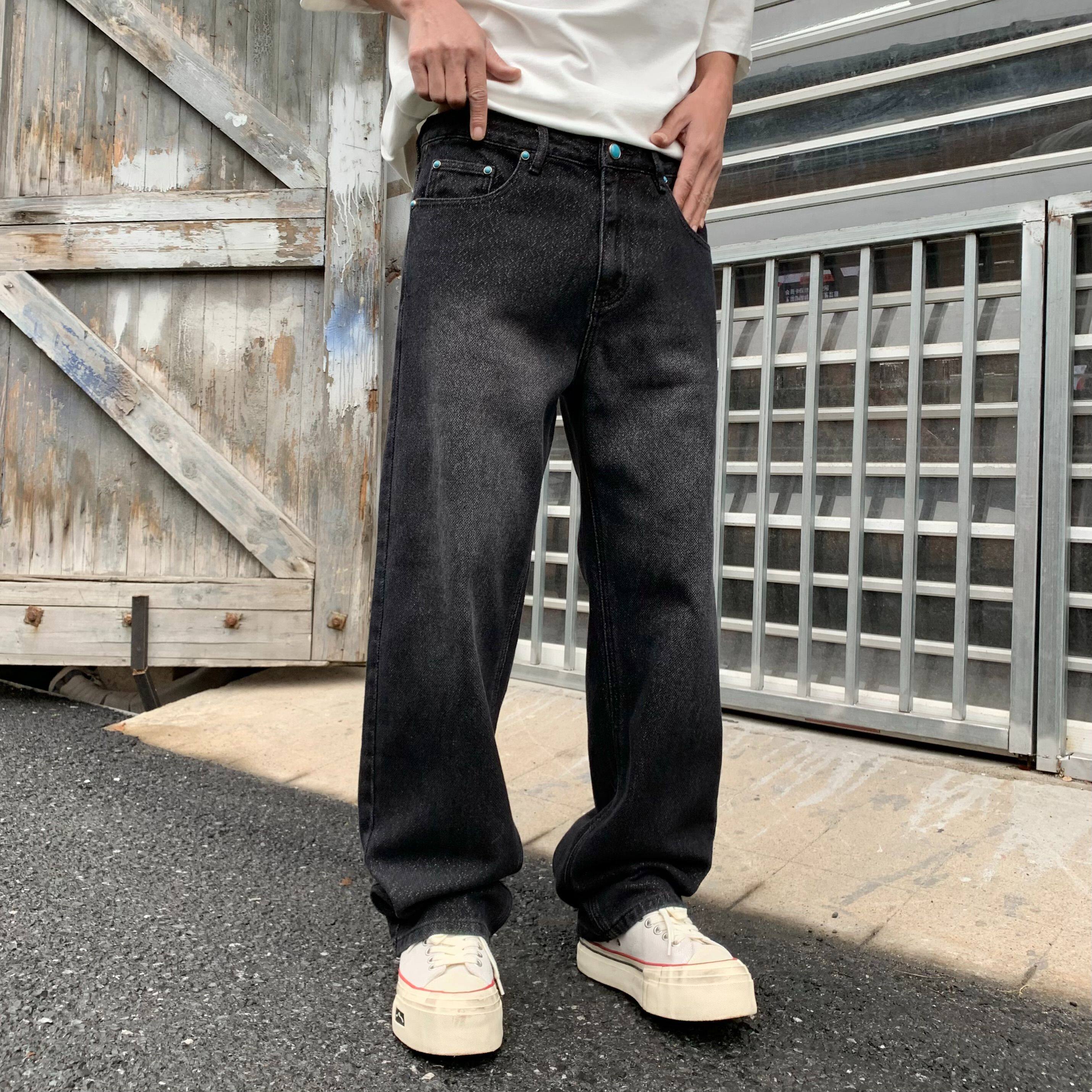 NO48巴黎风美式高街潮牌牛仔裤