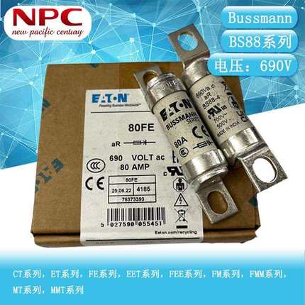 陶瓷保险丝35FE40FE45FE50FE690VBS88系列Bussmann快速熔断