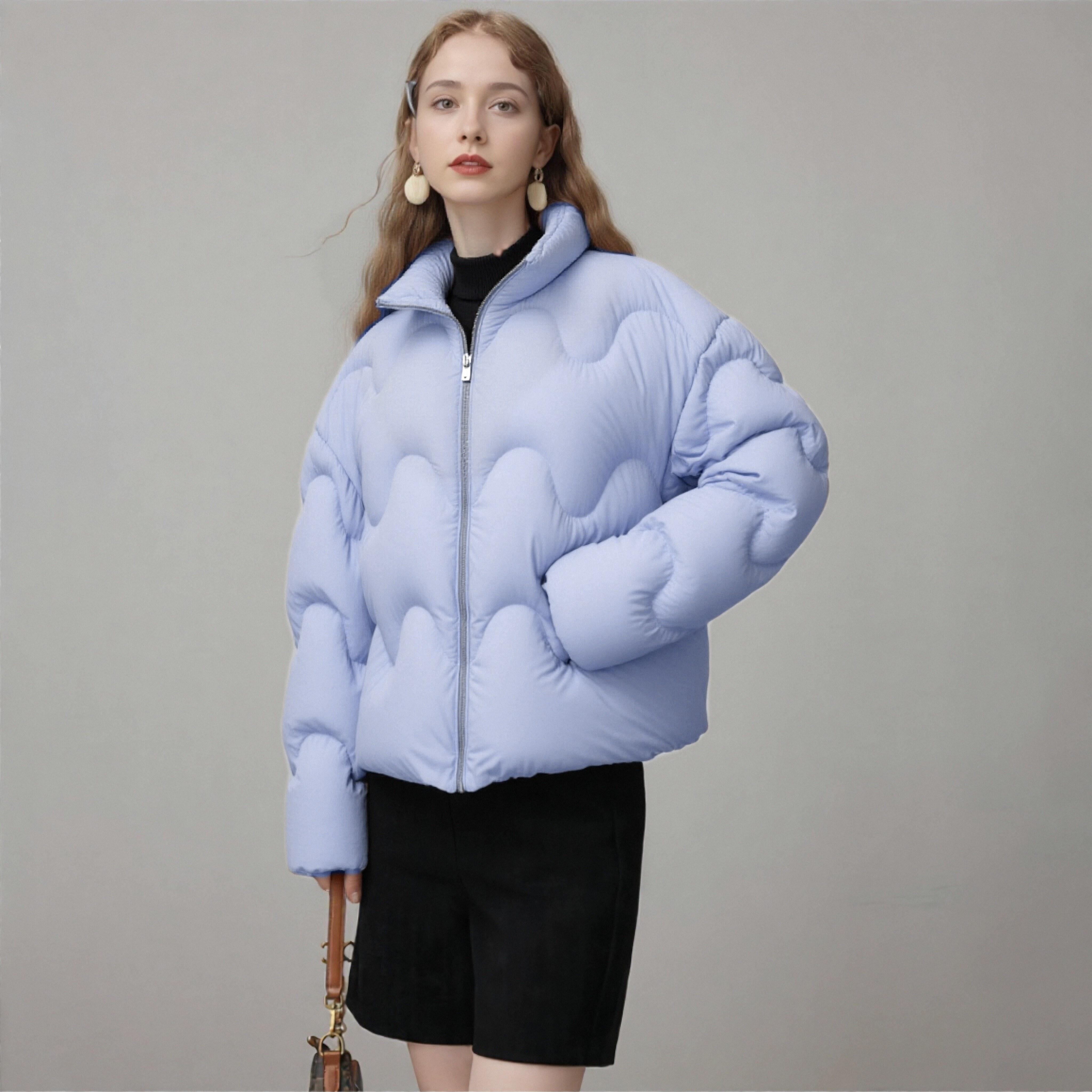 【呼呼专享】羽绒服女立领短款通勤休闲百搭保暖外套YS-19088