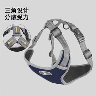 狗狗牵引绳防爆冲把手胸背大型犬狗绳子反光宠物胸背带