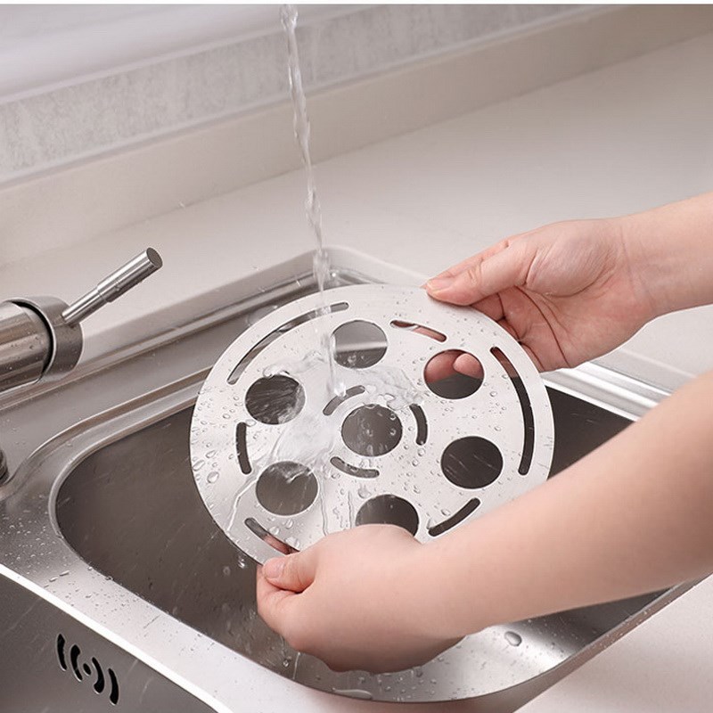 加厚304不锈钢隔水蒸架蒸蛋架 电饭煲蒸笼家用锅蒸盘高脚蒸片蒸格