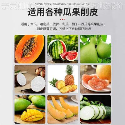 菠萝削机商用全自动 芒木瓜去AUB皮皮机南 瓜芋头削皮机厂家果直