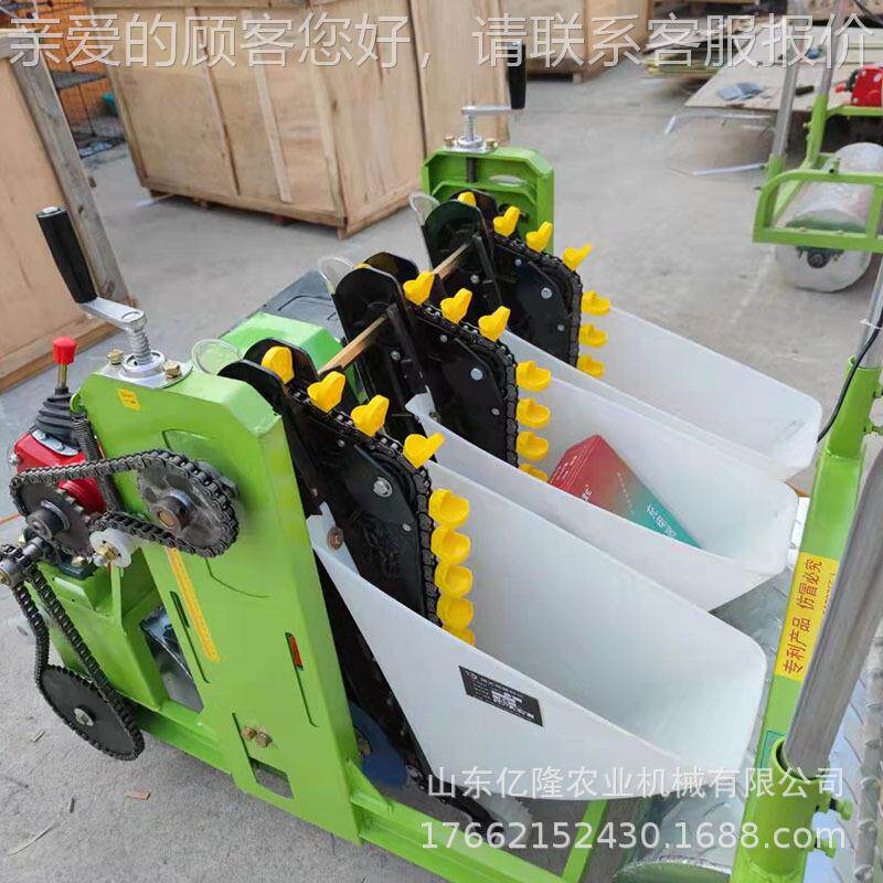 电动功三行播大YL-BZJ蒜播种机 多种蒜机图片能 手推蒜瓣点机