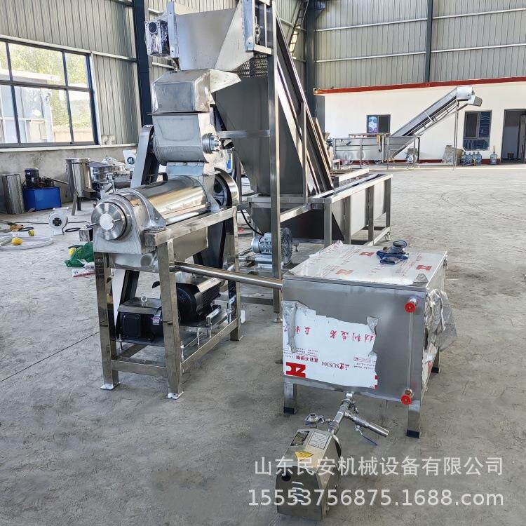 工业果哈瓜破密碎榨汁机 GWX苹香水檬压榨机 大型竹笋胡萝卜柠取