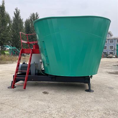 五方单轴tmr粉碎拌机羊场饲养双绞龙日粮9JGL-600机固搅定式牛山