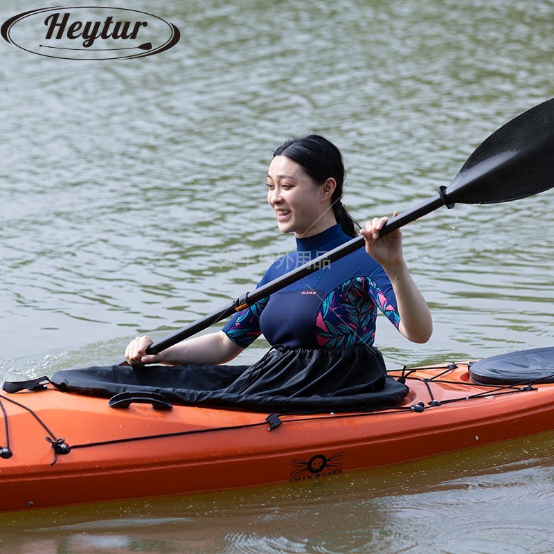 座舱式皮划艇独木舟专用防水裙TPU面料尺寸可调节防泼水围裙