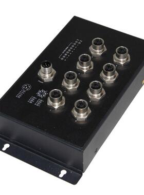 EN50155工业级8口M12非管理千兆交换机专用于交通轨道网络通讯