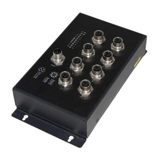 EN50155工业级8口M12非管理千兆交换机专用于交通轨道网络通讯