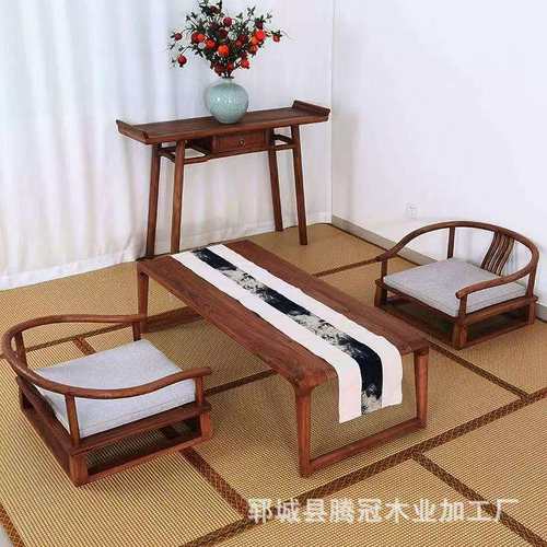 新中式飘窗桌炕桌实木榻榻米茶桌家用茶台日式榻榻米茶几矮桌子