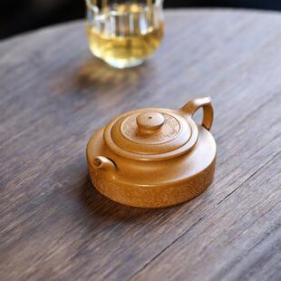 宜兴紫砂壶古卣华亭壶周盘壶原矿高温段泥全手工制茶具茶壶一人用