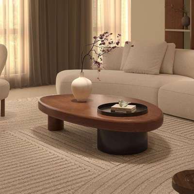 古风实木茶几茶桌家用客厅2025新款异形简约小户型创意原木奶油风