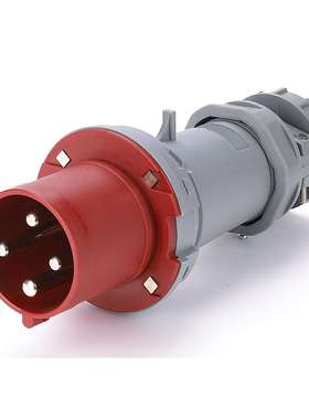 乐瑶工业插头64014P63A快速插头防水插头IP44380V防尘防雨插头