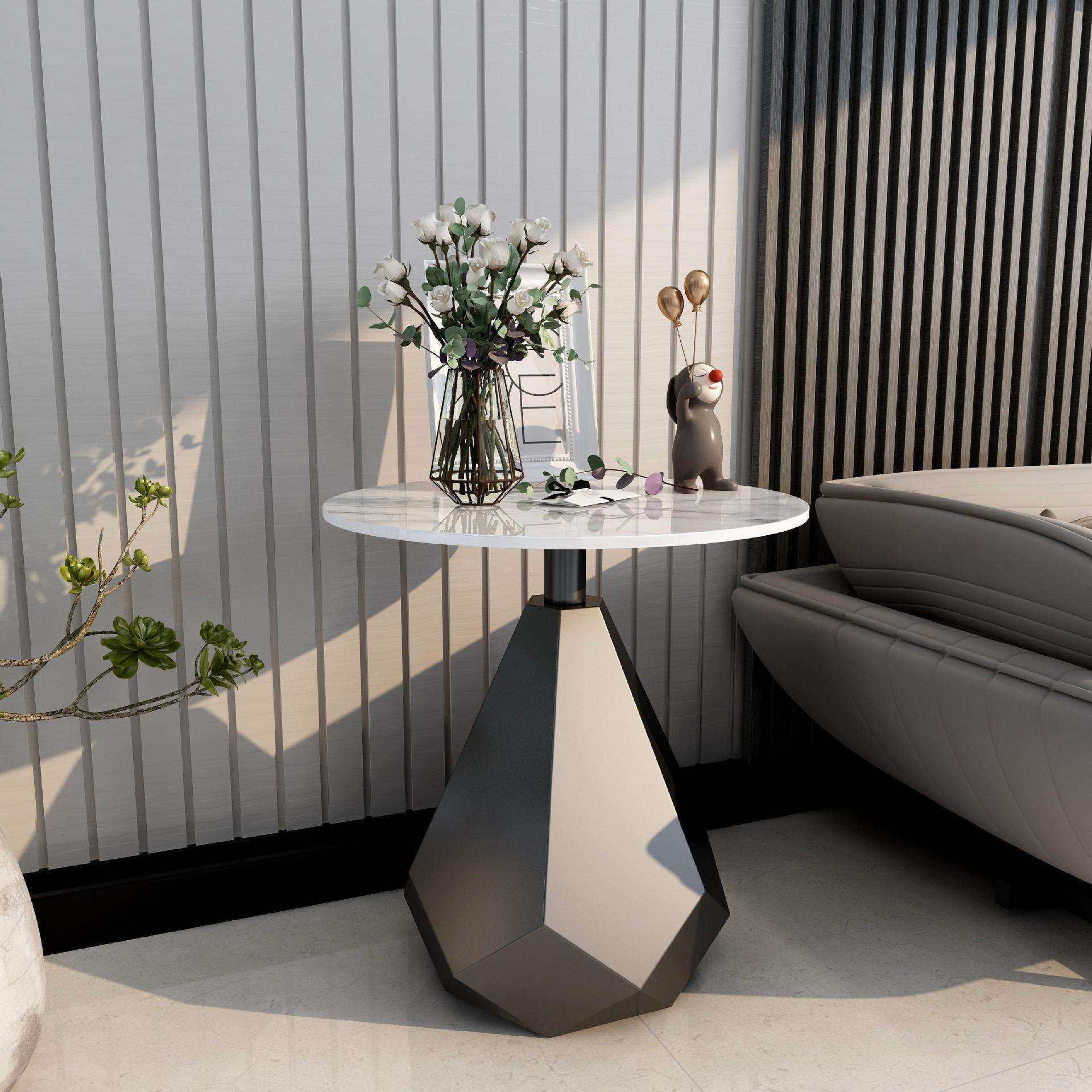 轻奢角几大理石边几客厅沙发边桌阳台小圆桌床边柜创意桌子小茶几,3C数码配件,USB灯,淘宝优惠券,粉丝福利购,淘宝优惠卷