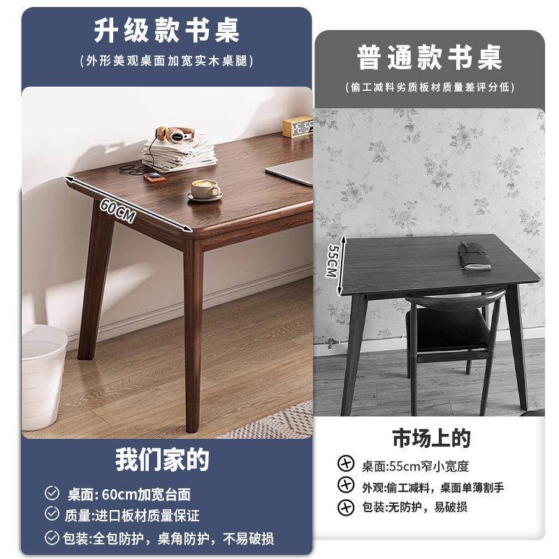 书桌学生家用写字桌简易出租屋实木腿电脑桌子台式办公桌简约,3C数码配件,USB灯,淘宝优惠券,粉丝福利购,淘宝优惠卷