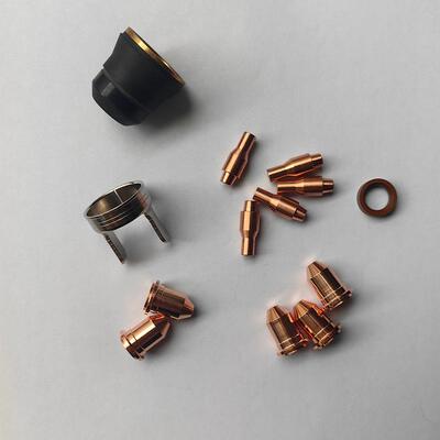 IPT45电极喷嘴导电嘴两点支架-涡流环-固定罩导电嘴S45等离子割嘴