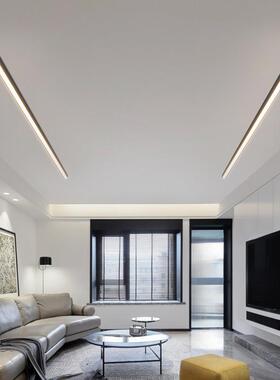 客厅无主灯照明极简明装线性灯卧室餐厅吸顶灯led过道阳台长条灯