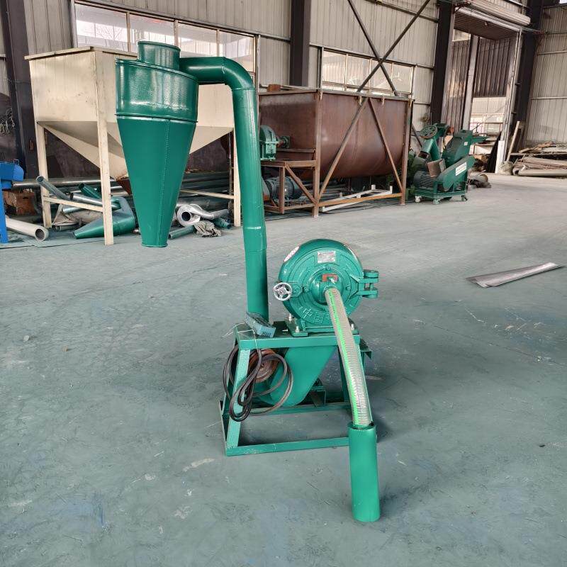 两相电除尘稻壳米糠粉碎机非洲玉米面粉碎机自吸式粮食粉碎机