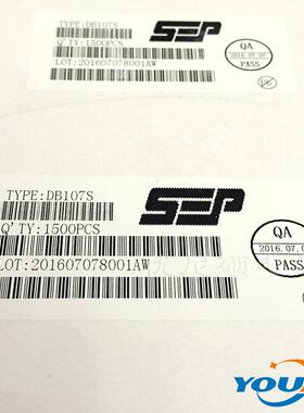 SEP分销商整流桥桥堆DB107DB107S1A1000V封装:SOP-4