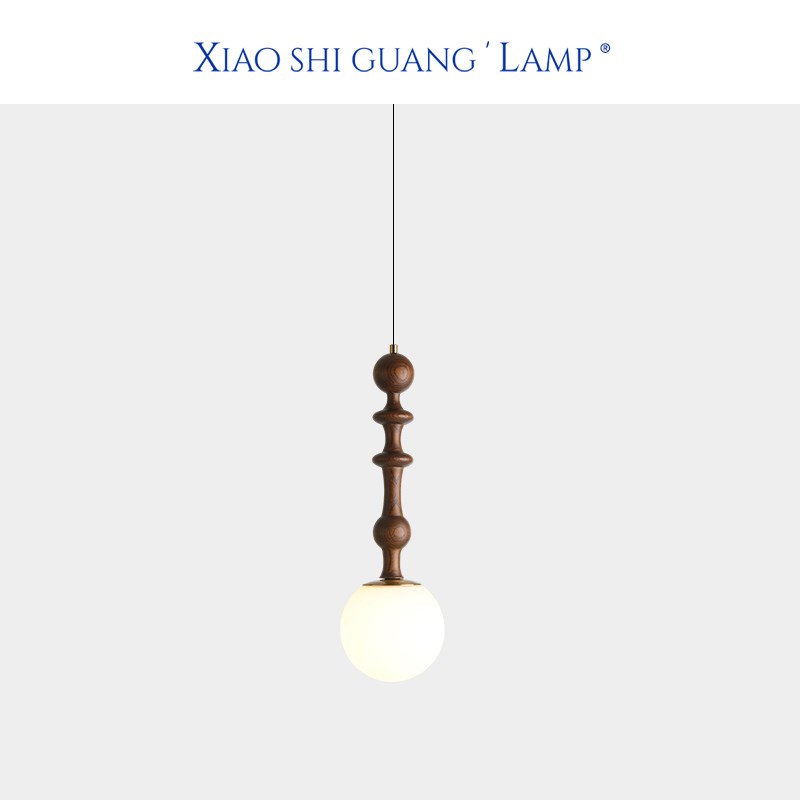 法式中古床头小吊灯复古侘寂风高级感宋代美学卧室长线吧台吊线灯