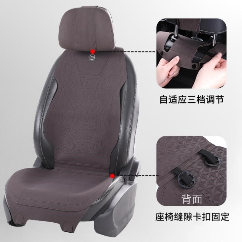 2024翻毛皮冬季棉垫座套汽车坐垫四季通用座垫小蛮腰鹿皮绒半包围