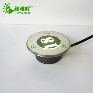 不锈钢嵌入式led数字剧院排号灯 超薄预埋地灯台阶指示踏步排位灯