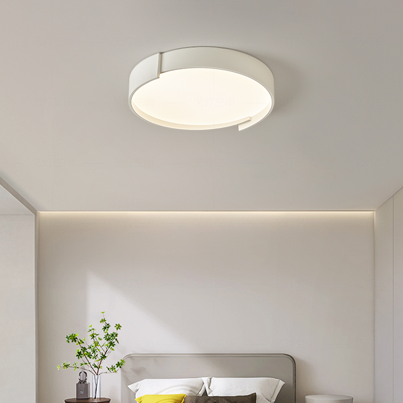 艺灯空间现代简约卧室灯全光谱护眼吸顶灯极简风高透光阳台灯具