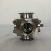 定制 阀304不锈钢转向阀 奥驰灌装 机配件膏体三通阀大颗粒转阀灌装