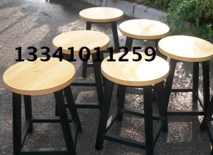 大量订做 加强凳子 圆凳 钢木桌椅 咖啡桌椅 快餐椅 食堂桌椅