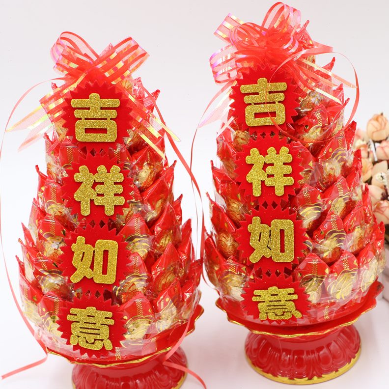 莲花送礼7年年货新塔糖层礼包塔