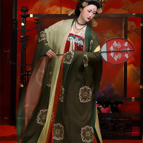 复原风齐胸破裙显瘦大码汉服女装