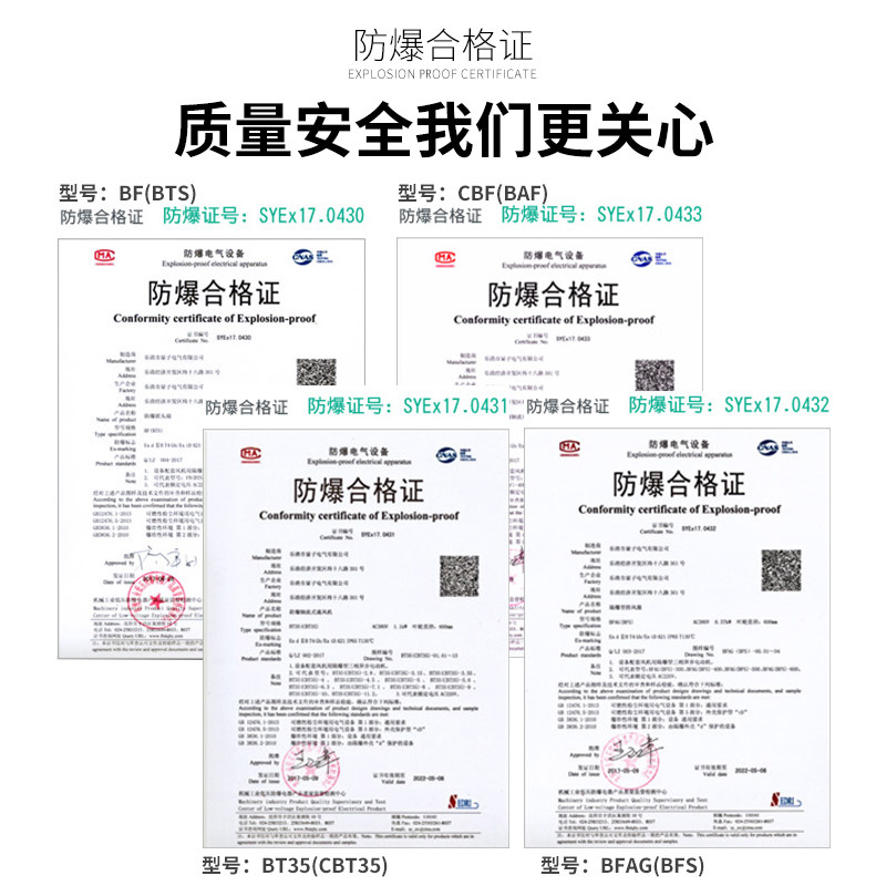 工业防爆摇头风扇FB-500落地扇220v380v壁挂式高速电风扇强力风机