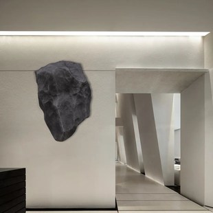 空中造景悬浮石仿真景观石头挂饰酒店样品屋展示中心样板间悬挂吊