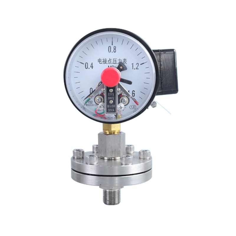 YTPXC10 MF不锈钢隔膜压力表法兰压力表 膜片DN气压水压油压