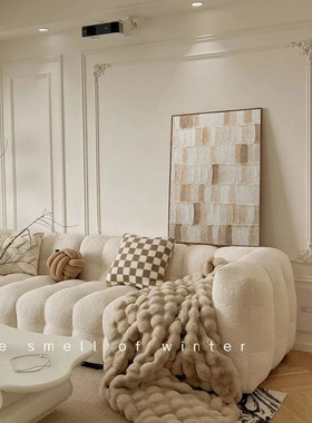 奶油风沙发背景墙装饰画竖版大幅艺术抽象客厅落地画玄关卧室挂画