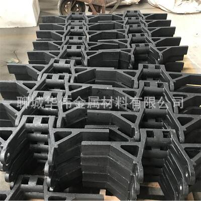 泰山集团锅炉配件炉排玛钢耐磨煤矿重型框链刮板厂家