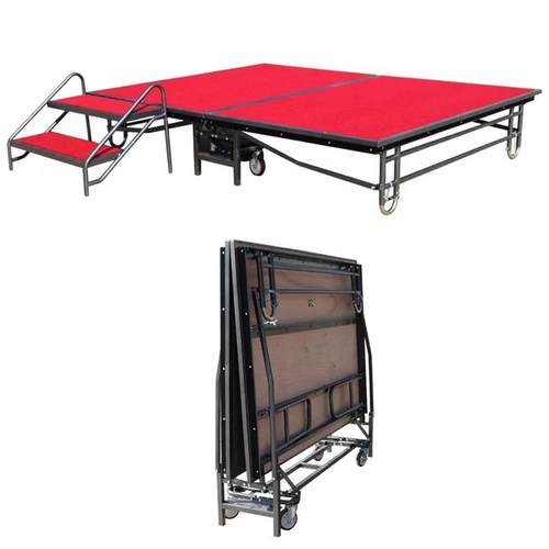 厂家供应折叠婚庆活动拼装舞台铝合金移动拼接演出活动舞台