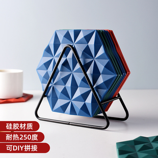 钻石纹菜碟垫子隔热垫家用防烫砂锅垫子耐高温厨房防热垫碗垫盘垫