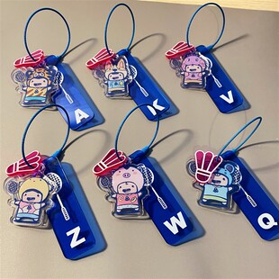 羽毛球挂件亚克力生肖钥匙扣定制姓名diy学校俱乐部奖品定制礼品