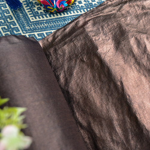 广西侗族传统手工鸡蛋亮布蛋清布  非遗文化少数民族手染布料面料