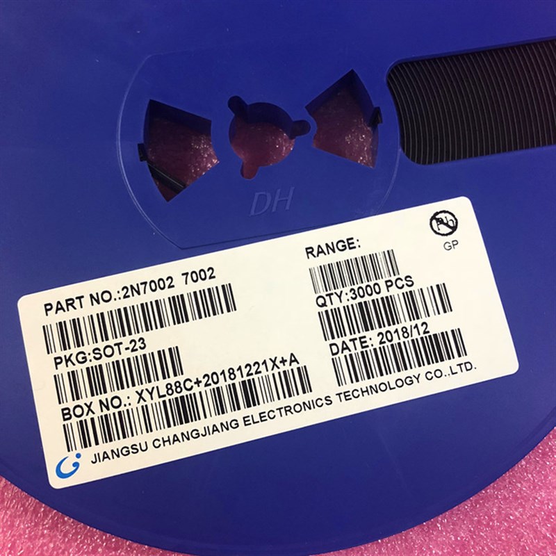 2N7002 贴片三极管 BT7002 SOT-23 丝印 7002 1盘3000个=103元