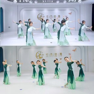 醉清波舞蹈服装中小学生外婆桥演出服古典舞入画江南表演服儿童款