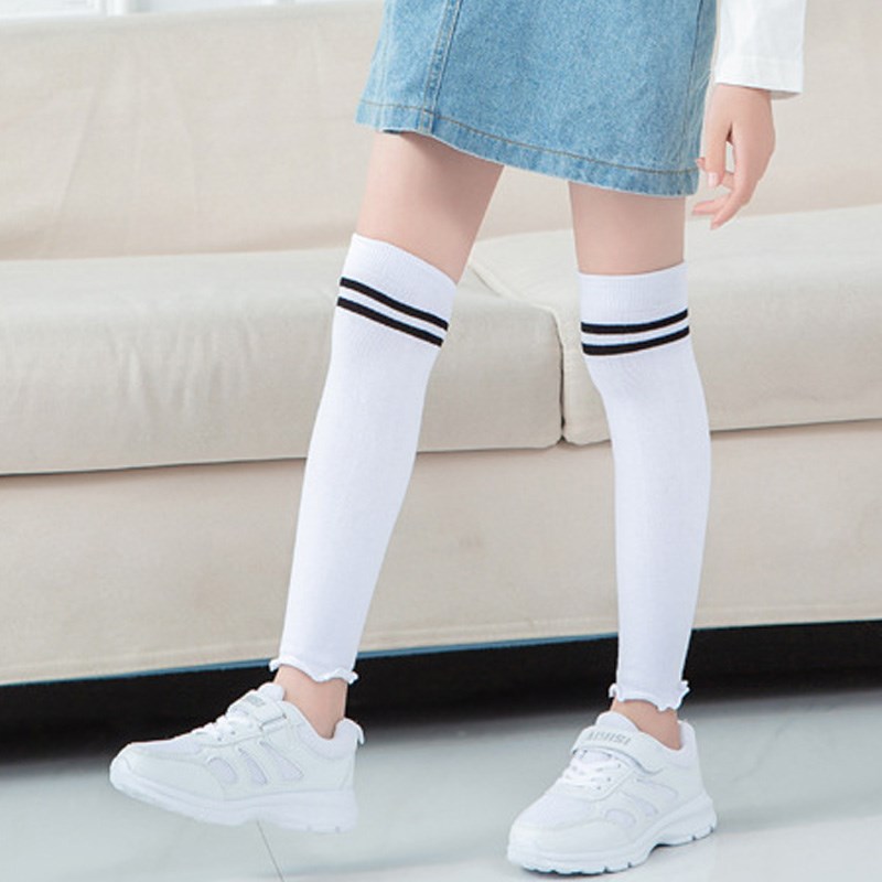 儿童夏季薄款防晒护膝盖宝宝长筒袜学校学院风JK长袜套女童护腿套